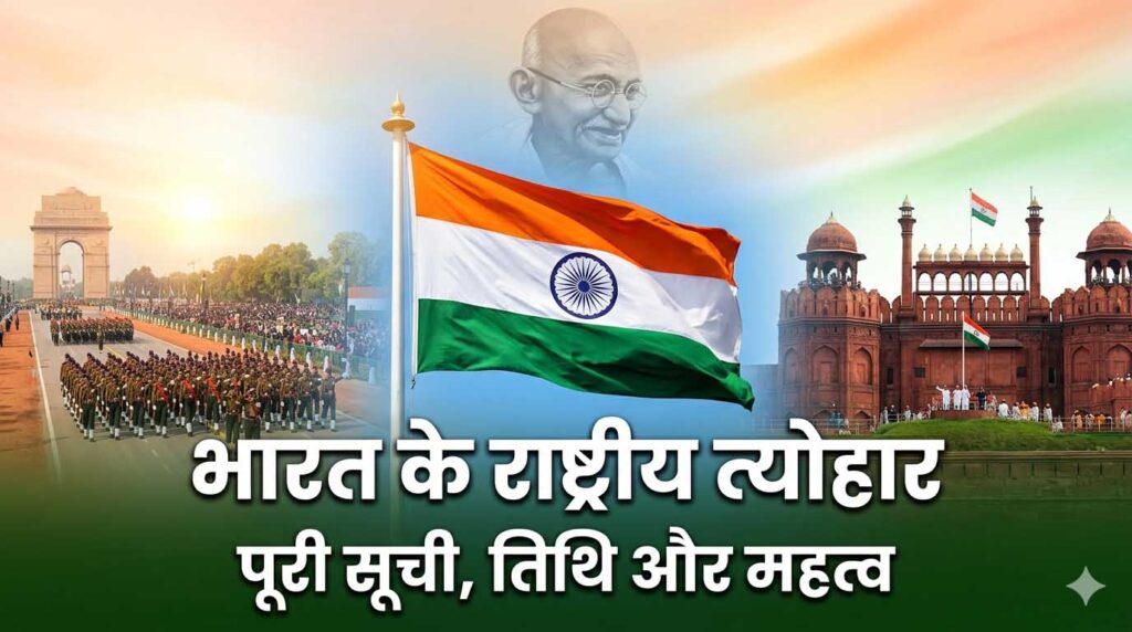 भारत में कितने राष्ट्रीय त्योहार हैं? 2026 सूची, तिथि व महत्व