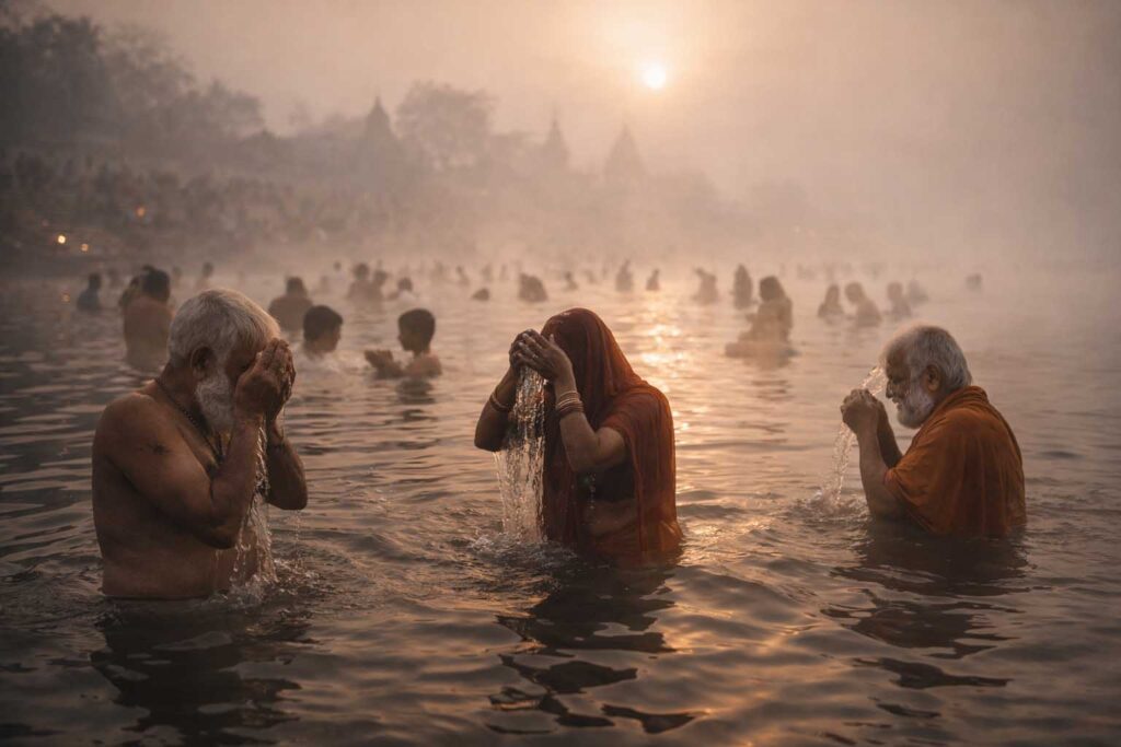 पौष पूर्णिमा पर स्नान, दान और आध्यात्मिक शुद्धि