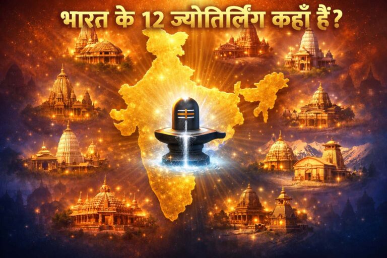 भारत के 12 ज्योतिर्लिंग राज्यवार मानचित्र सहित