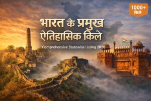 भारत के प्रमुख ऐतिहासिक किले 2026 – चित्तौड़गढ़, रायगढ़ और लाल किला