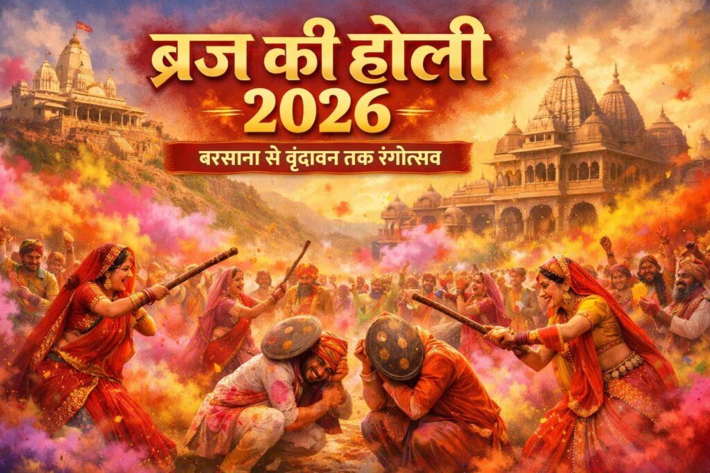 ब्रज की होली 2026 – लठमार और फूलों की होली