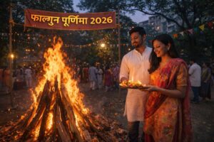 फाल्गुन पूर्णिमा 2026 की तिथि, व्रत विधि और होली से जुड़ा धार्मिक महत्व दर्शाती तस्वीर