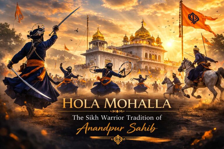 आनंदपुर साहिब में होला मोहल्ला के दौरान निहंग सिख गतका प्रदर्शन करते हुए