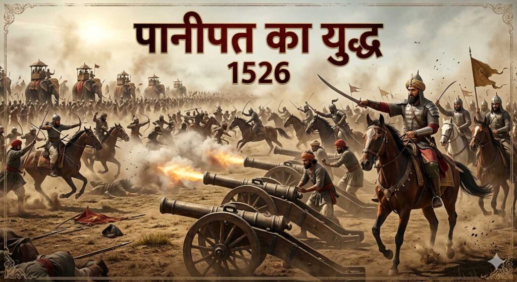 पानीपत का प्रथम युद्ध 1526 बाबर और इब्राहिम लोदी