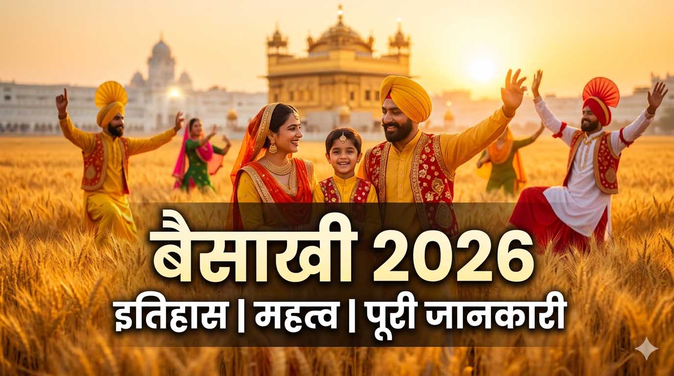 बैसाखी क्या है? बैसाखी 2026 का त्योहार – पंजाब में फसल कटाई, भांगड़ा और खुशियां मनाते लोग