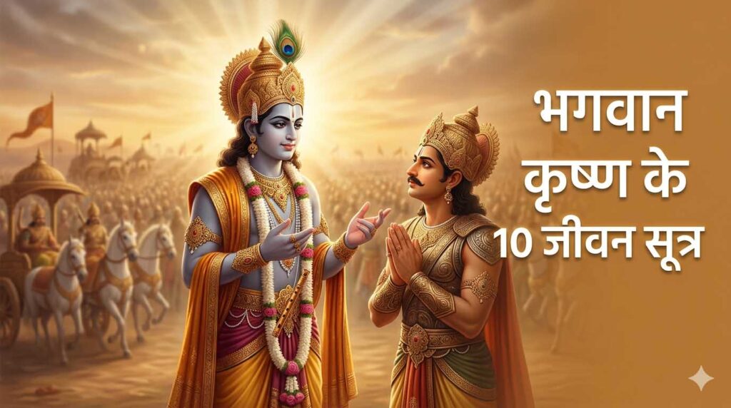 भगवान कृष्ण के 10 जीवन सूत्र – गीता से जीवन बदलने वाली सीख