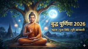 बुद्ध पूर्णिमा 2026 भगवान गौतम बुद्ध ध्यान मुद्रा बोधि वृक्ष के नीचे