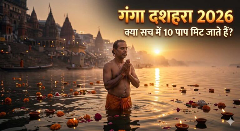 गंगा दशहरा 2026 पर हरिद्वार में गंगा स्नान करते श्रद्धालु