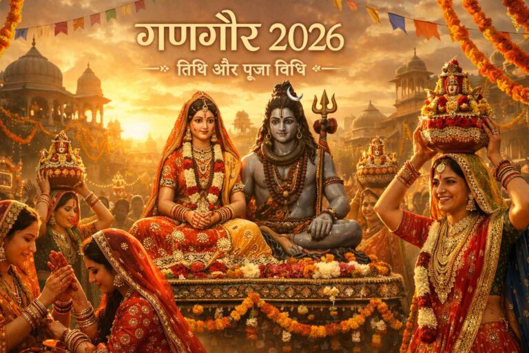 गणगौर 2026 कब है? तिथि, पूजा विधि, व्रत कथा और गणगौर उत्सव की पूरी जानकारी