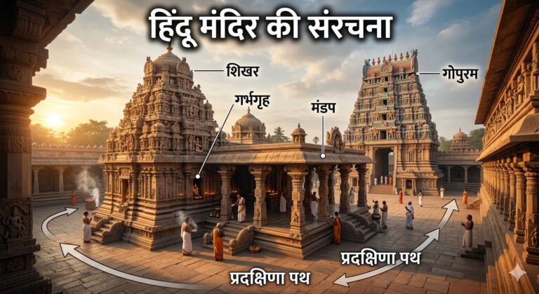 हिंदू मंदिर की संरचना क्या है? मंदिर के मुख्य भाग, वास्तुकला और महत्व पूरी जानकारी