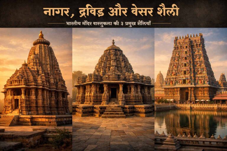 नागर, द्रविड़ और वेसर शैली क्या है? भारतीय मंदिर वास्तुकला की 3 प्रमुख शैलियाँ समझें