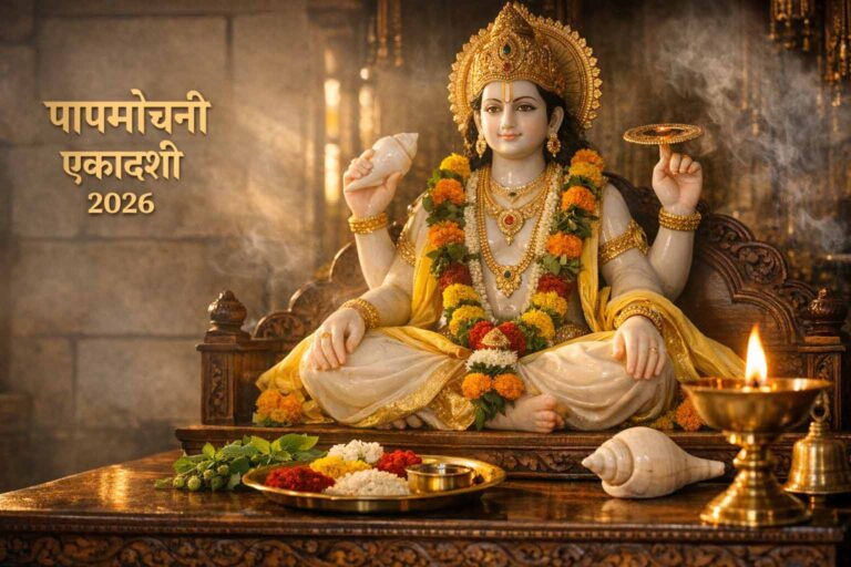 पापमोचनी एकादशी 2026 पर भगवान विष्णु की पूजा