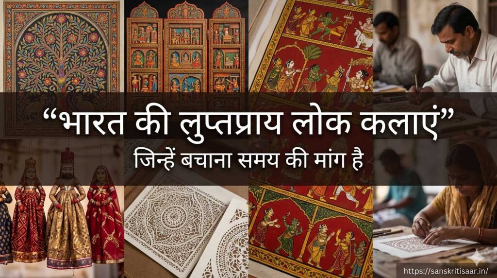 भारत की लुप्तप्राय लोक कलाएं और पारंपरिक भारतीय हस्तशिल्प