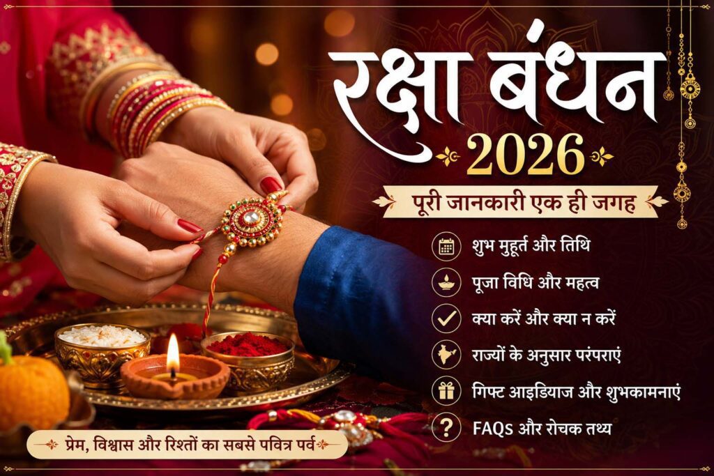 रक्षा बंधन क्यों मनाया जाता है? रक्षा बंधन 2026 पर भाई को राखी बांधती बहन की सुंदर तस्वीर